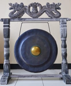 Mittlerer Gong im Ständer – 50cm – Schwarz