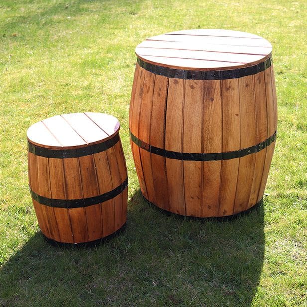 Bierfass Hocker - Natur – Bild 4